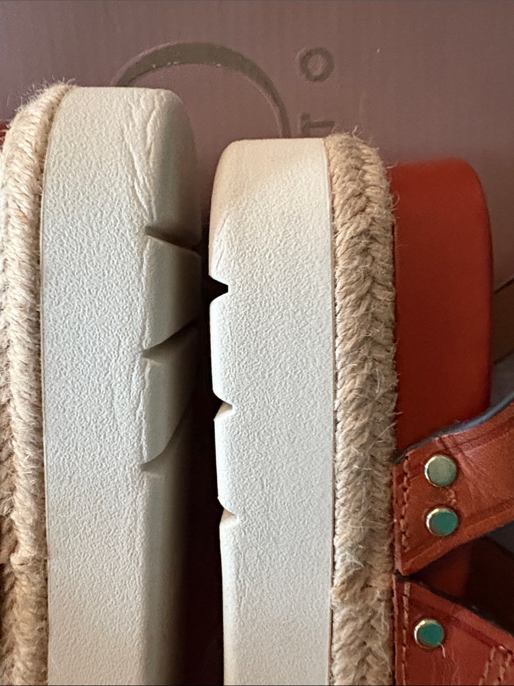 Franco Sarto Cognac Leather Espadrille Platform Sandals - Picture 11 of 14